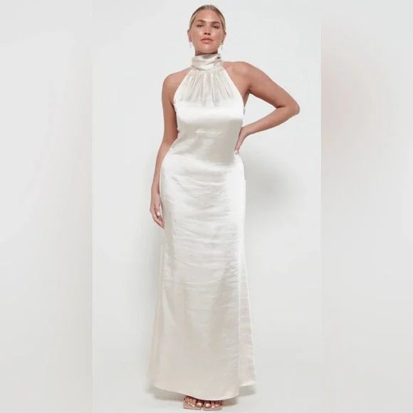 white christmas dresses Farrah Maxi Bridesmaid Dress